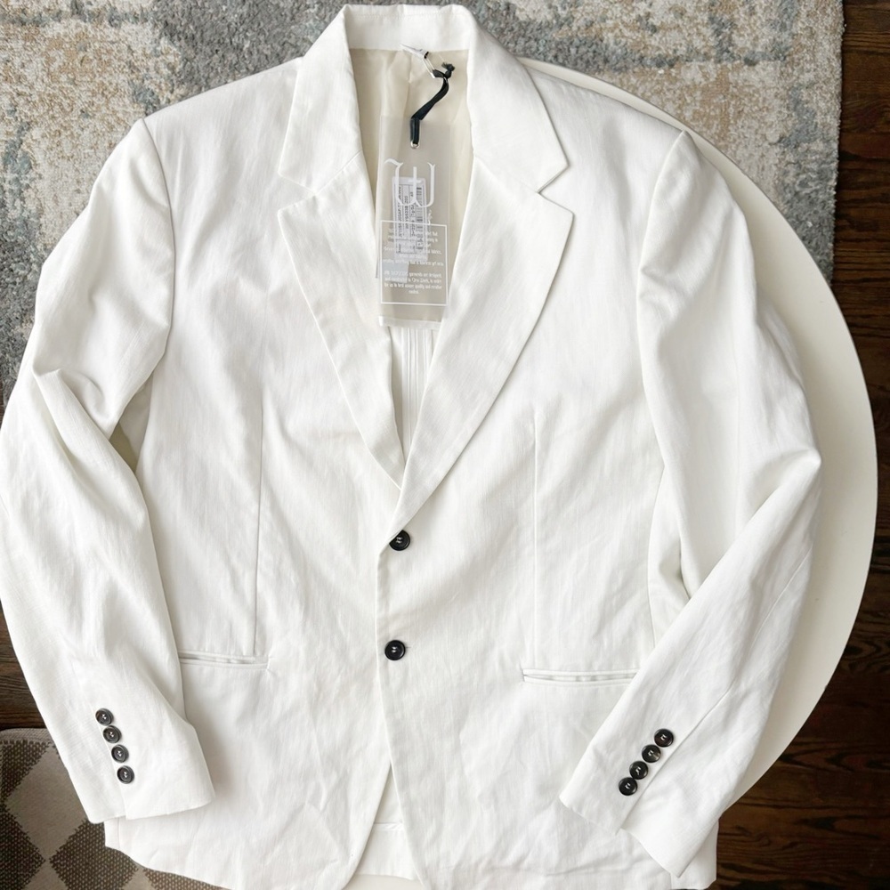 Winnie New York Men’s Cotton Linen Unstructured Blazer Jacket Size 44 New
